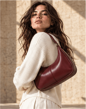 Chelfy-directed Burgundy bag